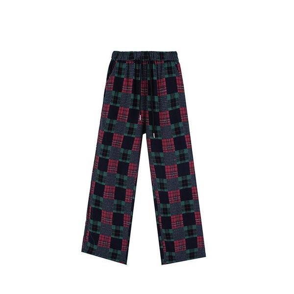gothic color match checkered casual trousers men and women harajuku elastic wasit straight plaid loose track pants men's, Black
gothic color match checkered casual trousers men and women harajuku elastic wasit straight plaid loose track pants men's, Black