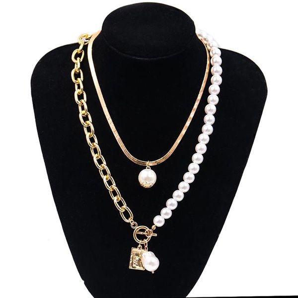 pendant necklaces fashion pearl women baroque pretty angel metal charm pendants choker snake clavicle chunky thick chain jewelry, Silver
pendant necklaces fashion pearl women baroque pretty angel metal charm pendants choker snake clavicle chunky thick chain jewelry, Silver