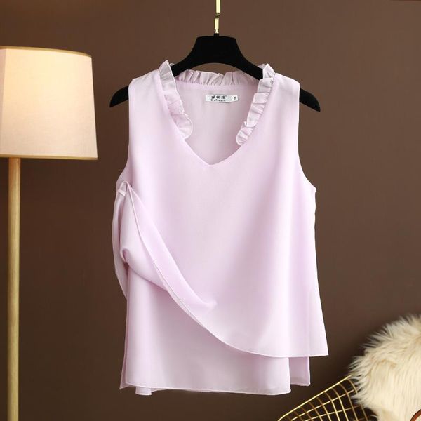 women's blouses & shirts banerdanni fashion brand blouse casual bottoming sleeveless female v-neck stitching chiffon shirt, White
women's blouses & shirts banerdanni fashion brand blouse casual bottoming sleeveless female v-neck stitching chiffon shirt, White