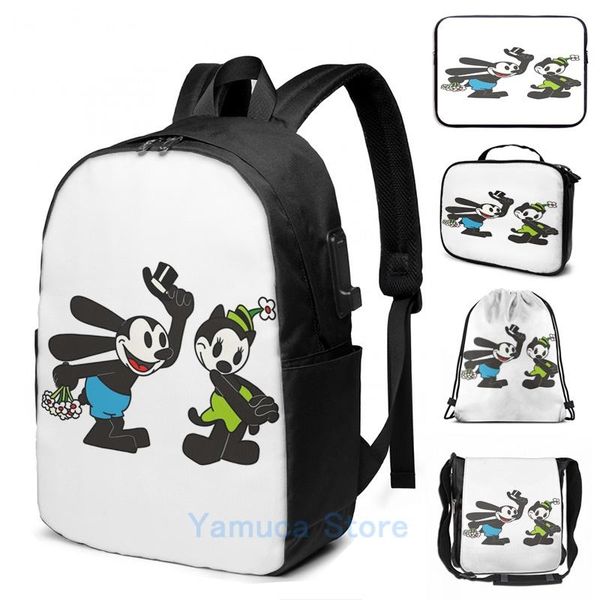 backpack funny graphic print oswald and ortensia in love usb charge men school bags women bag travel laptop
backpack funny graphic print oswald and ortensia in love usb charge men school bags women bag travel laptop
