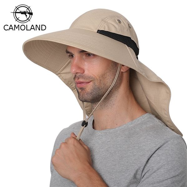 summer sun hat men women cotton boonie with neck flap outdoor uv protection large wide brim hiking fishing safari bucket 210709, Blue;gray
summer sun hat men women cotton boonie with neck flap outdoor uv protection large wide brim hiking fishing safari bucket 210709, Blue;gray