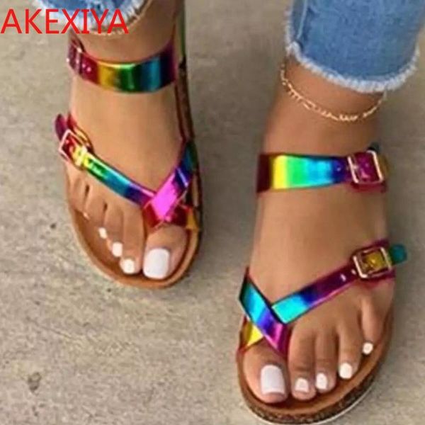 slippers women's shoes 2021 european and american fashion rainbow color leopard print flat double strap open toe drag sandals, Black
slippers women's shoes 2021 european and american fashion rainbow color leopard print flat double strap open toe drag sandals, Black