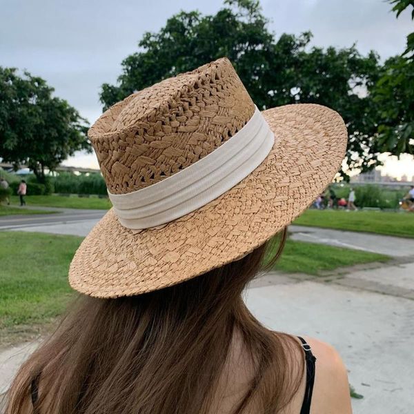 wide brim hats sun for women vacation big brimmed hat panama strap flat straw all-match beach, Blue;gray
wide brim hats sun for women vacation big brimmed hat panama strap flat straw all-match beach, Blue;gray