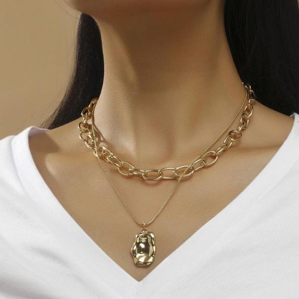 2pcs/set multi layered simple minimalist lasso choker necklace statement carved coin pendant necklaces women jewelry, Golden;silver
2pcs/set multi layered simple minimalist lasso choker necklace statement carved coin pendant necklaces women jewelry, Golden;silver
