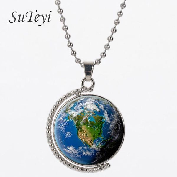 pendant necklaces suteyi est double sides rotatable necklace vintage usa american men women holder jewelry, Silver
pendant necklaces suteyi est double sides rotatable necklace vintage usa american men women holder jewelry, Silver