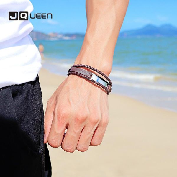 bangle jqueen handmade multi-layer women men's leather bracelet for men simple style punk male cuff bracelets bangles gift jewelry, Black
bangle jqueen handmade multi-layer women men's leather bracelet for men simple style punk male cuff bracelets bangles gift jewelry, Black