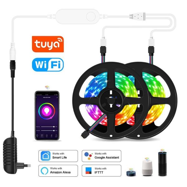 strips with alexa google tuya wifi smart led strip light ribbon lights rgb home voice control 5m 10m 15m 20m smd 12v
strips with alexa google tuya wifi smart led strip light ribbon lights rgb home voice control 5m 10m 15m 20m smd 12v