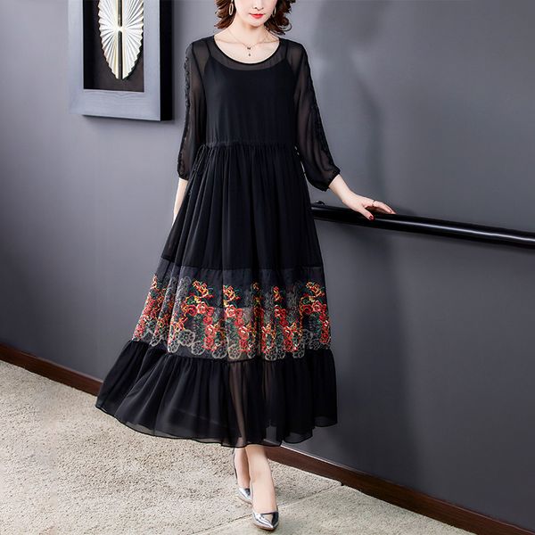 korean embroidered dress casual 2021 spring summer noble temperament lady loosed three-bedroom sleeve dressed long zh108 v08e, Black;gray
korean embroidered dress casual 2021 spring summer noble temperament lady loosed three-bedroom sleeve dressed long zh108 v08e, Black;gray