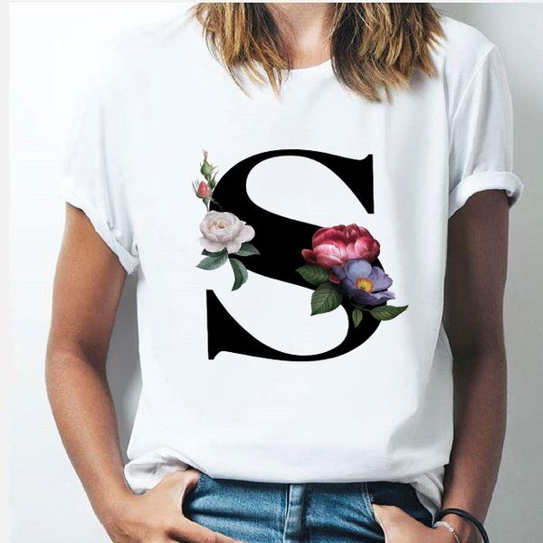 custom name letter combination fashion women tshirt flower font a b c d e f g short sleeve black /white t-shirt clothing
custom name letter combination fashion women tshirt flower font a b c d e f g short sleeve black /white t-shirt clothing