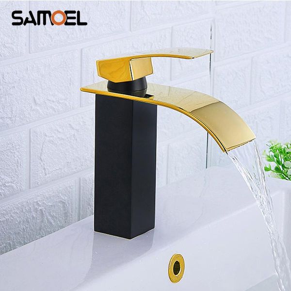 bathroom sink faucets contemporary brass matte black with gold waterfall faucet deck mount lavatory basin mixer water tap b3362
bathroom sink faucets contemporary brass matte black with gold waterfall faucet deck mount lavatory basin mixer water tap b3362