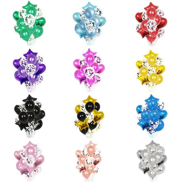 14pcs metallic balloons heart star gold confetti balloon birthday party decoration kids air ball globos wedding
14pcs metallic balloons heart star gold confetti balloon birthday party decoration kids air ball globos wedding