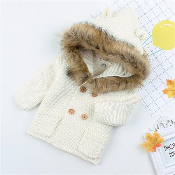pullover fashion autumn winter baby sweater warm long sleeve cute faux fur collar hooded coat knitted boys girls sweaters, Blue
pullover fashion autumn winter baby sweater warm long sleeve cute faux fur collar hooded coat knitted boys girls sweaters, Blue