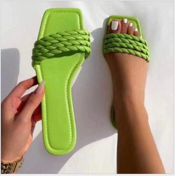 slippers summer net celebrity women's flat beach shoes woven sandals comfortable casual square toe flip-flop, Black
slippers summer net celebrity women's flat beach shoes woven sandals comfortable casual square toe flip-flop, Black