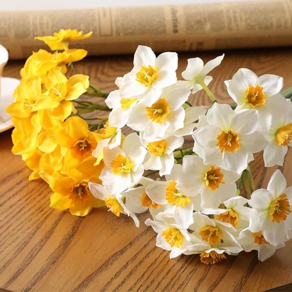 decorative flowers & wreaths home room artificial simulation narcissus flower living window decor fake wedding party scene daffodil
decorative flowers & wreaths home room artificial simulation narcissus flower living window decor fake wedding party scene daffodil
