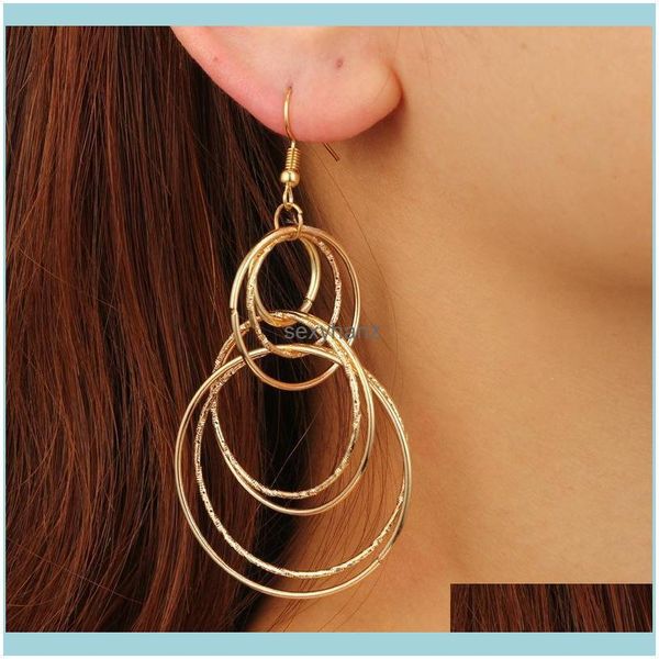 exaggerated punk statement earrings jewelry gold color mti layer circles long irregar women party gift brincos dangle & chandelier drop deli, Silver
exaggerated punk statement earrings jewelry gold color mti layer circles long irregar women party gift brincos dangle & chandelier drop deli, Silver