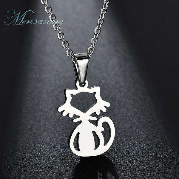 pendant necklaces mensazone lovely jewelry stainless steel cat necklace for women hollow cute animal simple drop, Silver
pendant necklaces mensazone lovely jewelry stainless steel cat necklace for women hollow cute animal simple drop, Silver