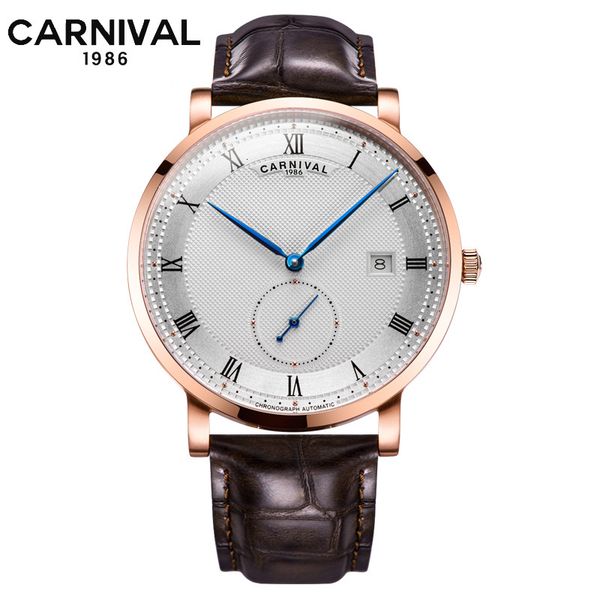 carnaval brand fashion gold automatic watches men luxury waterproof ultra dunne business mechanical relogio masculino, Slivery;brown
carnaval brand fashion gold automatic watches men luxury waterproof ultra dunne business mechanical relogio masculino, Slivery;brown
