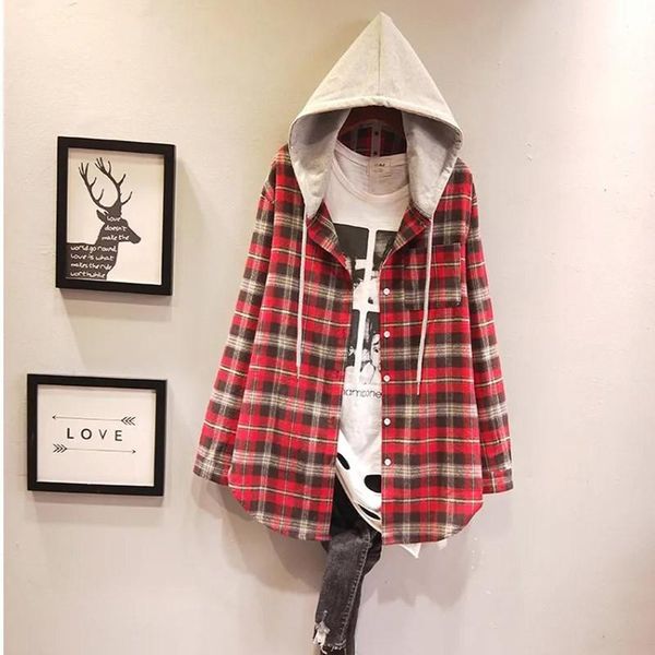 fashion women plaid shirt chic checked blouse long sleeve female casual plus velvet warm shirts loose cotton blusas women's blouses &, White
fashion women plaid shirt chic checked blouse long sleeve female casual plus velvet warm shirts loose cotton blusas women's blouses &, White