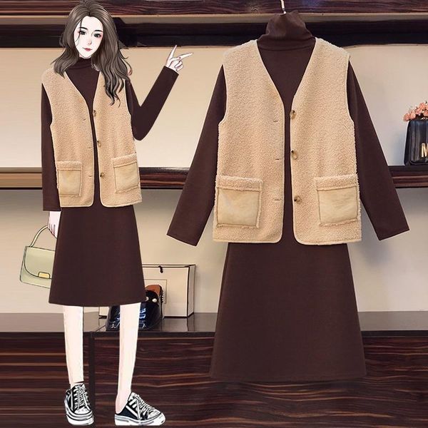 casual dresses 2021 fashion women's clothing vest full dress for women, Black;gray
casual dresses 2021 fashion women's clothing vest full dress for women, Black;gray