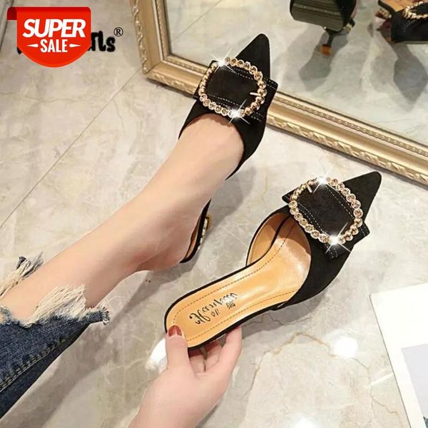 women summer high heels mules slippers ladies pointed toe strange style crystal outside shoes woman fashion footwear drop ship #w47d, Black
women summer high heels mules slippers ladies pointed toe strange style crystal outside shoes woman fashion footwear drop ship #w47d, Black