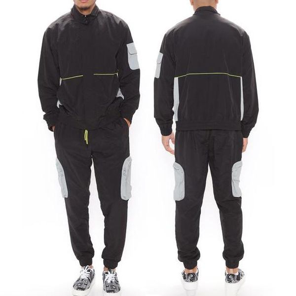 men's tracksuits fashion design custom logo sweatsuit set black grey zipper closure mens sweatsuits, Gray
men's tracksuits fashion design custom logo sweatsuit set black grey zipper closure mens sweatsuits, Gray