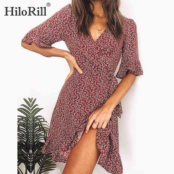 casual summer dress women boho floral print elegant beach ruffles sundress deep v neck slit mini party 210508, Black;gray
casual summer dress women boho floral print elegant beach ruffles sundress deep v neck slit mini party 210508, Black;gray