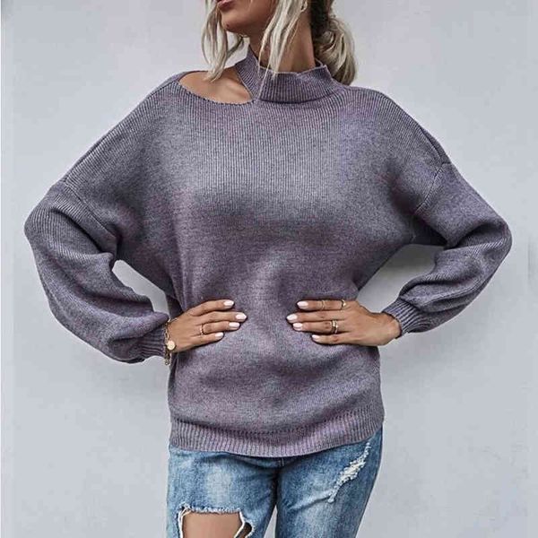 unsymmetrical pullover autumn and winter loose shoulder lazy sweater bottom sweate 210514, White;black
unsymmetrical pullover autumn and winter loose shoulder lazy sweater bottom sweate 210514, White;black