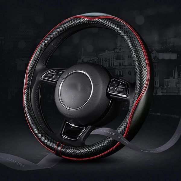 steering wheel covers 38cm genuine leather car cover soft wearable universal coprivolante auto interior accessories red blue black
steering wheel covers 38cm genuine leather car cover soft wearable universal coprivolante auto interior accessories red blue black