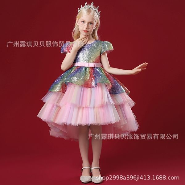 luqi beibei children's colorful pompous formal dress net girl princess dress host show performance skirt, White;black
luqi beibei children's colorful pompous formal dress net girl princess dress host show performance skirt, White;black