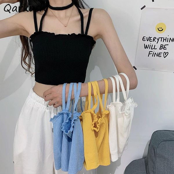 women's tanks & camis camisole women solid korean style daily basic halter design stretchy all-match summer knit chic cute workout sexy, White
women's tanks & camis camisole women solid korean style daily basic halter design stretchy all-match summer knit chic cute workout sexy, White
