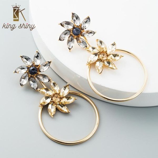 arrivals korean statement earrings for woman high class two layers removable big round rhinestone flower drop dangle & chandelier, Silver
arrivals korean statement earrings for woman high class two layers removable big round rhinestone flower drop dangle & chandelier, Silver