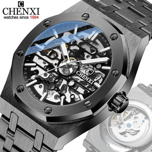 wristwatches chenxi men mechanical watch waterproof luminous automatic wristwatch stainless steel business clock reloj hombre, Slivery;brown
wristwatches chenxi men mechanical watch waterproof luminous automatic wristwatch stainless steel business clock reloj hombre, Slivery;brown