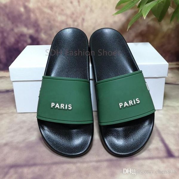 men's women's slippers sandals shoes slide summer fashion wide flat flip flops with box size eur36-eur46 #02, Black
men's women's slippers sandals shoes slide summer fashion wide flat flip flops with box size eur36-eur46 #02, Black