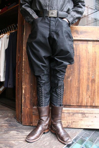 men's pants retro twill cotton military wind small bag breeches knight casual all-match men and women the same fashion trend 9-point, Black
men's pants retro twill cotton military wind small bag breeches knight casual all-match men and women the same fashion trend 9-point, Black