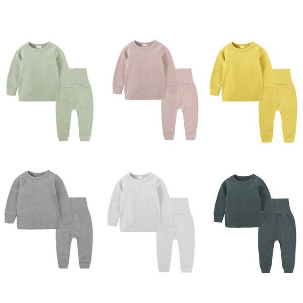 children clothes of sleepwear pure color cotton childrens pajamas set childrens suit baby clothes sets body suit autumn 2pcs, White
children clothes of sleepwear pure color cotton childrens pajamas set childrens suit baby clothes sets body suit autumn 2pcs, White