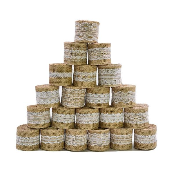 party decoration 2m/roll 5cm natural jute burlap ribbon lace roll rustic vintage wedding hessian rope centerpieces supplies
party decoration 2m/roll 5cm natural jute burlap ribbon lace roll rustic vintage wedding hessian rope centerpieces supplies