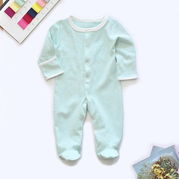 footies 100% cotton baby footie pajamas sleepers with mitten cuffs snap-up striped boy/girl clothes 0-12 months, Blue
footies 100% cotton baby footie pajamas sleepers with mitten cuffs snap-up striped boy/girl clothes 0-12 months, Blue