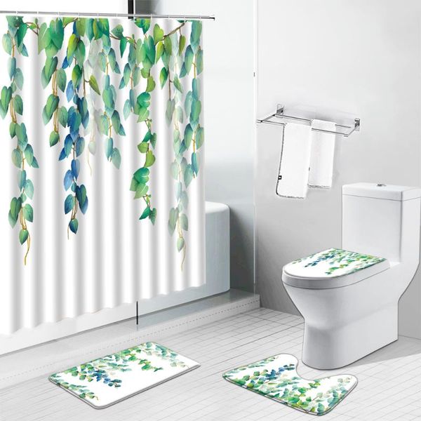 shower curtains green leaves printing summer scenery non-slip rugs toilet cover carpet mat bathroom decor curtain set with hooks
shower curtains green leaves printing summer scenery non-slip rugs toilet cover carpet mat bathroom decor curtain set with hooks