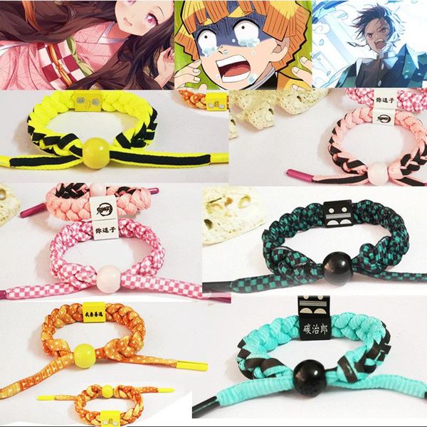 charm bracelets handmade anime demon slayer bracelet cartoon figure kamado tanjirou nezuko weave bangles wristband xmas gift, Golden;silver
charm bracelets handmade anime demon slayer bracelet cartoon figure kamado tanjirou nezuko weave bangles wristband xmas gift, Golden;silver
