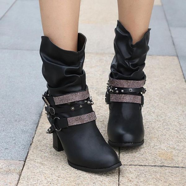 dress shoes autumn winter women's female high heels comfortable shallow mouth pointed boots simple sweet wild large size, Black
dress shoes autumn winter women's female high heels comfortable shallow mouth pointed boots simple sweet wild large size, Black