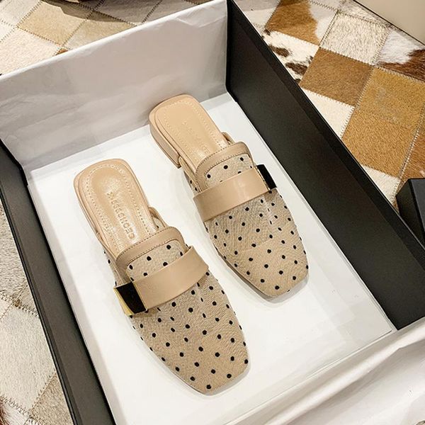 wave a small sweet wind baotou thick with slippers female 2021 summer joker gauze antiskid sandals women going out, Black
wave a small sweet wind baotou thick with slippers female 2021 summer joker gauze antiskid sandals women going out, Black