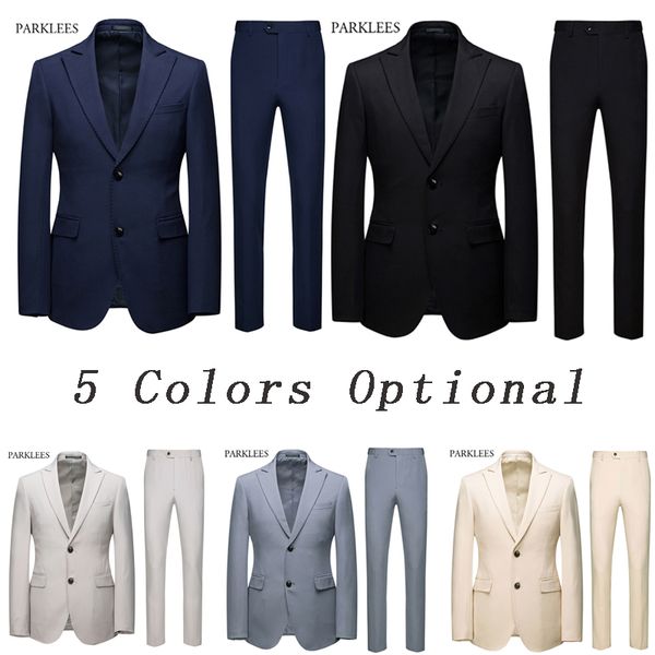 mens luxury 2 piece suitjacket+pants fashion party wedding suits for men 2 button slim fit tuxedo suit terno masculino 210524, White;black
mens luxury 2 piece suitjacket+pants fashion party wedding suits for men 2 button slim fit tuxedo suit terno masculino 210524, White;black