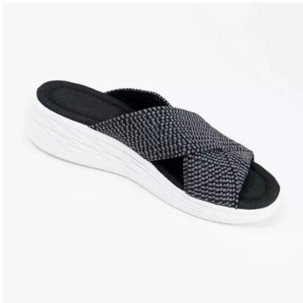 women orthopedic sandals anti-slip vintage flat slippers flip flops plus size 43 slope with fish mouth, Black
women orthopedic sandals anti-slip vintage flat slippers flip flops plus size 43 slope with fish mouth, Black