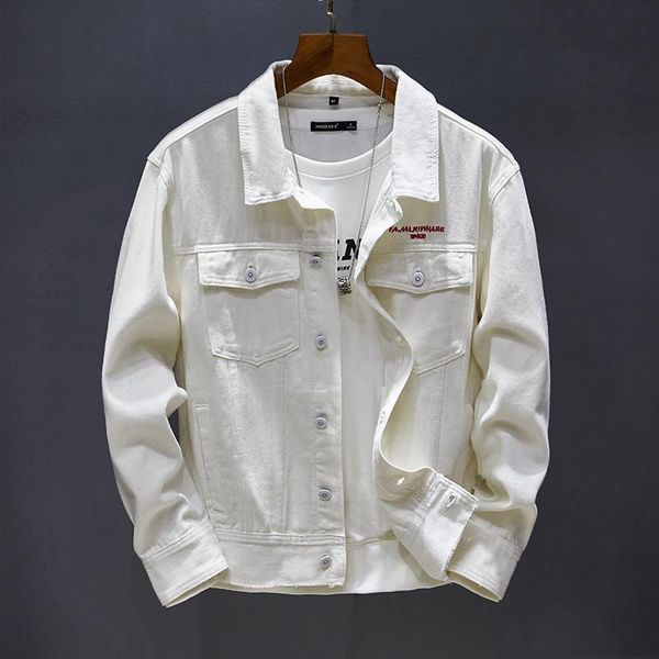 men's jackets 2021 slim denim jacket black white spring autumn coat fashion letter printing embroidery youth streetwear male clothes, Black;brown
men's jackets 2021 slim denim jacket black white spring autumn coat fashion letter printing embroidery youth streetwear male clothes, Black;brown