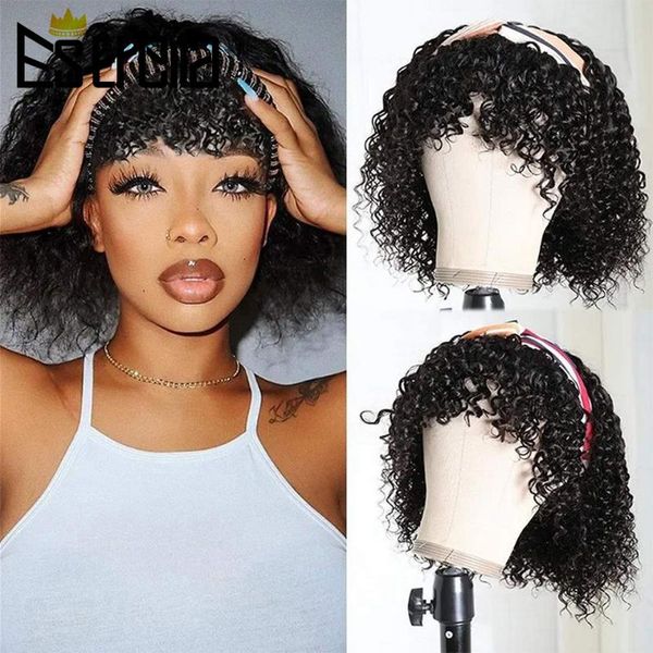 lace wigs headband with bang detachable curly bob no part brazilian human hair for cute black women 14inch natural color, Black;brown
lace wigs headband with bang detachable curly bob no part brazilian human hair for cute black women 14inch natural color, Black;brown