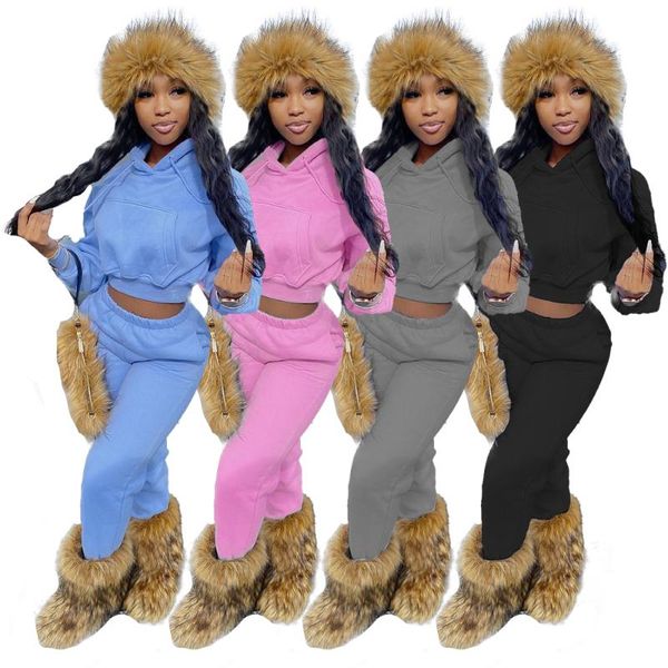 women's two piece pants autumn winter women casual sets 2pcs tracksuits thick wool hooded short sweatshirt loose trousers with pocket p, White
women's two piece pants autumn winter women casual sets 2pcs tracksuits thick wool hooded short sweatshirt loose trousers with pocket p, White