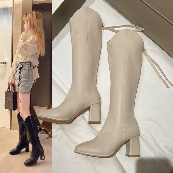 boots high heels knee women shiny leather spaure toe knight long 2021 runway design shoes autumn booties, Black
boots high heels knee women shiny leather spaure toe knight long 2021 runway design shoes autumn booties, Black