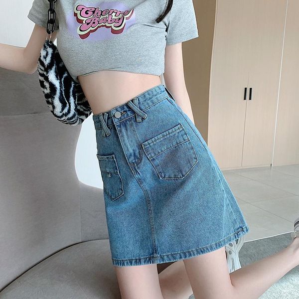 skirts mini pockets korean style fashion women's clothing vintage 2021 casual denim high waist female jeans harajuku, Black
skirts mini pockets korean style fashion women's clothing vintage 2021 casual denim high waist female jeans harajuku, Black
