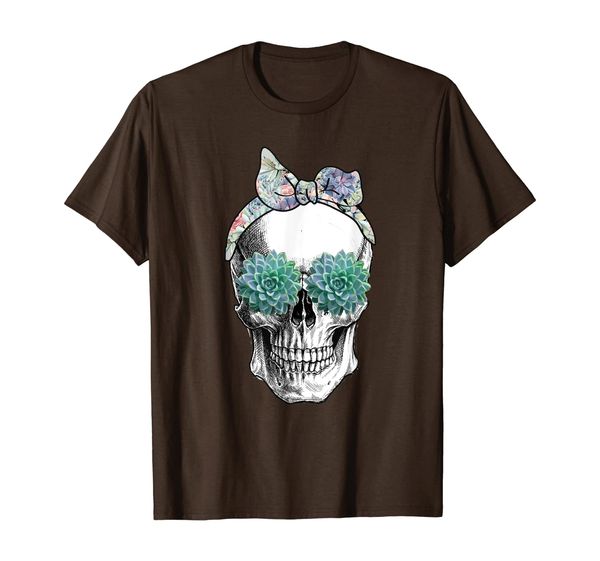 skull succulent lover shirt gift for men women t-shirt, White;black 
skull succulent lover shirt gift for men women t-shirt, White;black