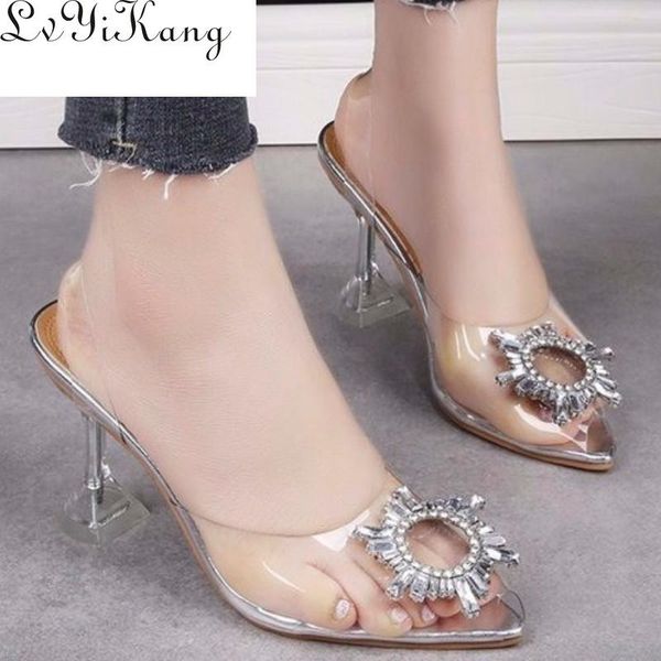summer women casual sandals fashion pointed toe heels transparent rhinestone set foot shoes, Black
summer women casual sandals fashion pointed toe heels transparent rhinestone set foot shoes, Black